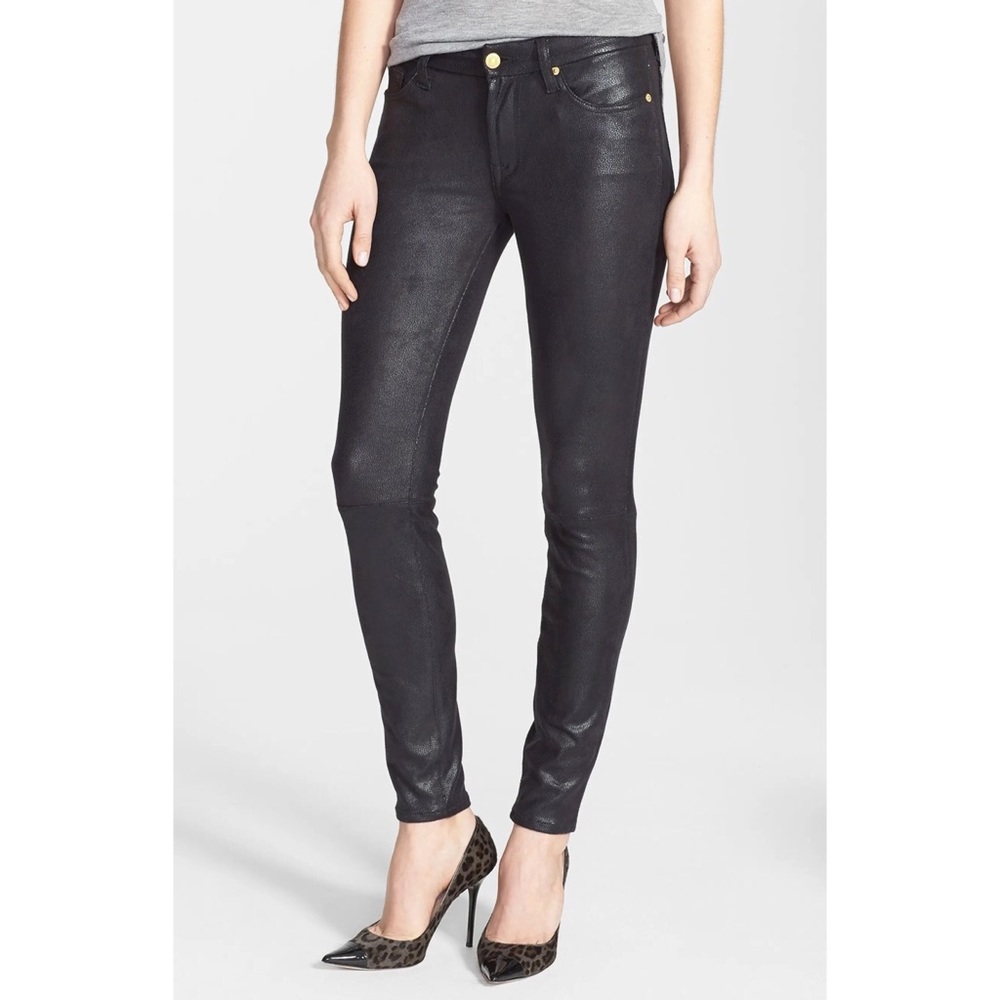 7 For All Mankind | Faux Leather Skinny Pants
